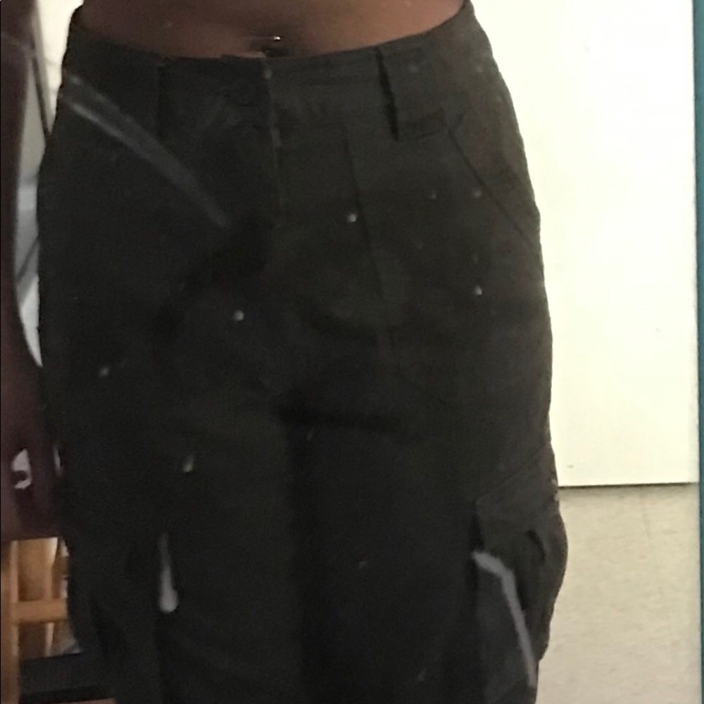 Dark green joggers